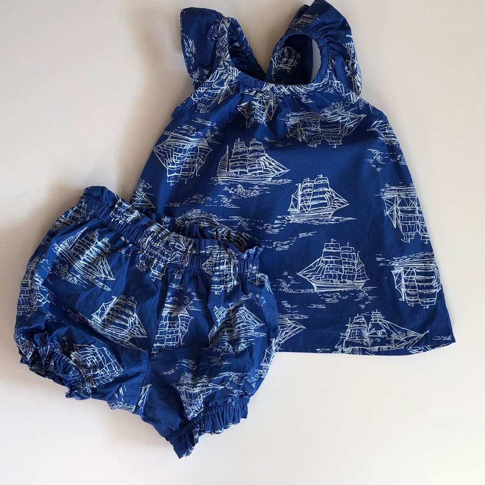Hanna Andersson | Top and bloomers matching set